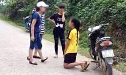 Nữ sinh tát bạn liên tiếp, bắt quỳ xuống xin lỗi