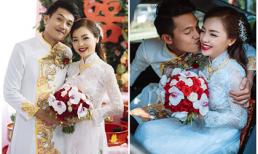 Quang Tuấn hôn bà xã ngọt ngào trong lễ rước dâu