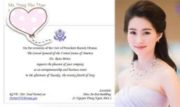 Hoa hậu Đặng Thu Thảo hủy lịch trình làm việc để được gặp Tổng thống Obama