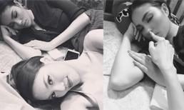 Lan Khuê liên tục đăng ảnh 'dìm hàng' Phạm Hương lúc ngủ