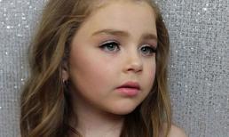 Bé gái trang điểm siêu đáng yêu khiến dân mạng thích thú