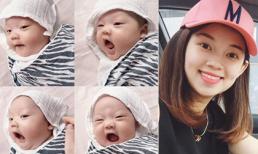 Ly Kute khoe điệu bộ siêu dễ thương của con trai