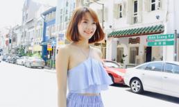 Minh Hằng đẹp mong manh dưới nắng hè 