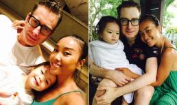 Ông xã ngoại quốc nâng niu mẹ con Đoan Trang như 'báu vật'
