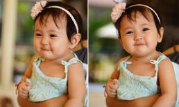 Biểu cảm cực đáng yêu của con gái Hà Kiều Anh