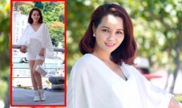 Mai Thu Huyền diện cả 'cây trắng' đi du hí ở Taiwan