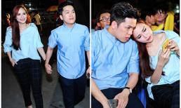 Diễm Hương nắm tay chồng đi xem đá bóng, dập tan tin đồn ly hôn