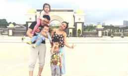 Gia đình Ốc Thanh Vân du lịch Malaysia, Singapore để mừng sinh nhật con trai