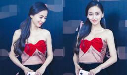 Angela Baby đẹp như nữ thần với đầm dài cúp ngực