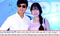 Vợ Lý Hải đáp trả 'cao tay' khi bị chê già do đẻ lắm
