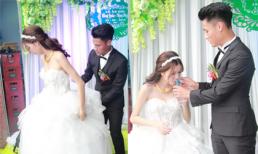 Mạc Hồng Quân nâng váy, chăm sóc Kỳ Hân từng li từng tí tại tiệc mừng ăn hỏi