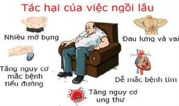 Ngồi lâu trên 6 tiếng tăng nguy cơ tử vong