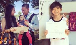  Kim Hiền tự hào về thành tích học tập của con trai ở trời Tây 