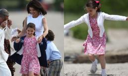 Con gái Tom Cruise đáng yêu, tinh nghịch bên mẹ ở trường quay