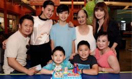 Vợ cũ và tình mới Bằng Kiều thân thiết trong tiệc sinh nhật con