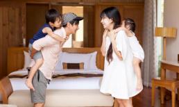 Sắp đến ngày sinh, vợ Lý Hải vẫn tranh thủ đi du lịch cùng chồng con