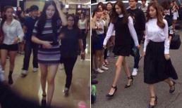 Idol nữ Kpop gây sốc với đôi chân gầy như 'sắp gãy'