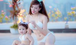 'Gái một con' Mai Thỏ nóng bỏng với bikini khoe vòng eo 60cm