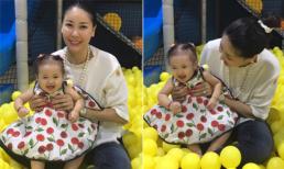 Hà Kiều Anh mệt 'bở hơi tai' khi đưa các con tới khu vui chơi