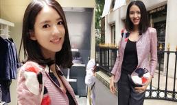 HH Trương Tử Lâm tái xuất gầy nhẳng sau gần 3 tháng sinh con