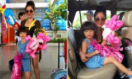 Thúy Nga cho con gái về Việt Nam thăm quê sau hơn 1 năm ở Mỹ