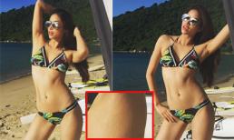 Phạm Hương gợi cảm khi mặc bikini nhưng không che được khuyết điểm