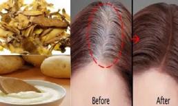 Tóc hết bạc kỳ diệu chỉ với vỏ khoai tây