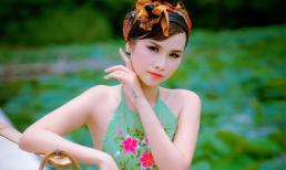 Nóng mắt với vòng eo con kiến của Thanh Trang với áo yếm đào