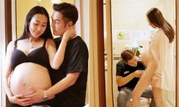 Trần Hạo Dân chăm sóc vùng nhạy cảm cho vợ trước khi lên bàn đẻ