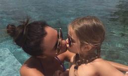 Công chúa đáng yêu nhất nhà Becks hôn bố mẹ vào dịp sinh nhật 5 tuổi