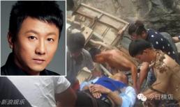 Sao Trung Quốc bị tai nạn, xe lao xuống núi với độ cao 50 mét