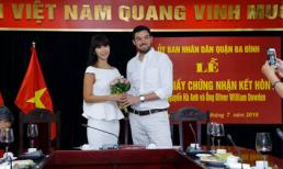 Siêu mẫu Hà Anh và Olly chính thức là vợ chồng từ hôm nay