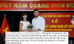 Hà Anh bức xúc vì bị soi 'vẽ vời' khi nhận giấy kết hôn