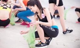 Thí sinh Hoa hậu Việt Nam phải dậy từ 5h sáng dọn rác trên biển 