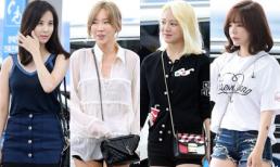 Kiều nữ SNSD biến hóa phong cách thời trang ở sân bay