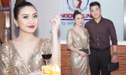 Cao Mỹ Kim nổi bật gây chú ý tại sự kiện bên chồng sắp cưới