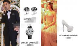 Bộ sưu tập hàng hiệu trong đám cưới ở quê nhà của Trần Nghiên Hy