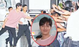 Lee Min Ho mặt bóng nhẫy kém sắc vẫn hút 'rừng fan' tại sân bay