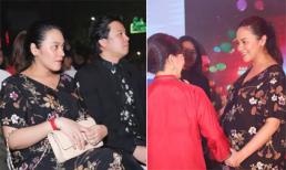 Vợ Thanh Bùi tăng cân khá rõ khi mang thai song sinh