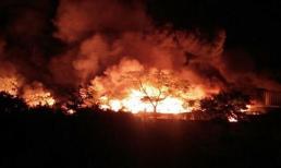 Vụ cháy kinh hoàng tại cụm công nghiệp ở Hải Phòng