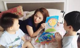 Khoảnh khắc hạnh phúc mỗi ngày của Đan Lê khi ở bên các con