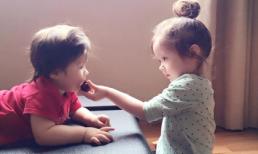 Dù bị bệnh nhưng Cadie Mộc Trà vẫn cẩn thận chăm sóc em trai