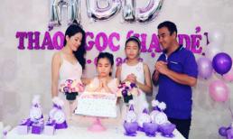 Quyền Linh tổ chức tiệc sinh nhật ngập sắc tím cho con gái thứ hai