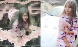 Cô gái ‘mặt rắn’ lai Việt ngồi giữa đống tiền gây chú ý