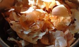 Bạn sẽ không vứt bỏ vỏ hành tây nếu biết những công dụng này