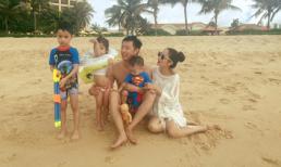 Gia đình Ốc Thanh Vân vui vẻ đi du lịch biển Vũng Tàu