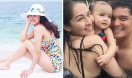 Khoảnh khắc hạnh phúc của gia đình 'Mỹ nhân đẹp nhất Philippines' khi đi nghỉ dưỡng
