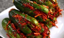 Làm kim chi dưa chuột cay cay ngon cơm ngày mát trời