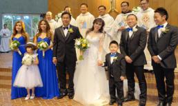  Con trai Bằng Kiều làm phù rể trong đám cưới ca sĩ Mai Thiên Vân