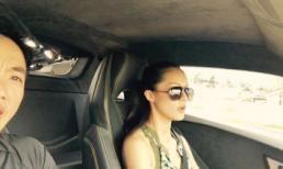 Hạ Vi đi đua siêu xe cùng Cường Đô la